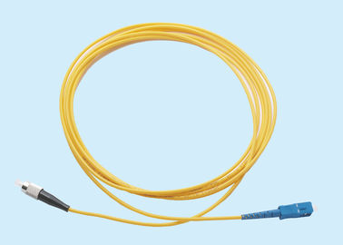China CORDÓN de REMIENDO FC/SC MODO 1-100MT del conector a una cara de la fibra óptica de 3 milímetros SOLO proveedor
