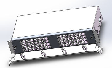 China Tipo 19&quot; del cajón de la caja de la terminación de la fibra óptica de 96 corazones Subrack cargado con los adaptadores a dos caras del LC proveedor