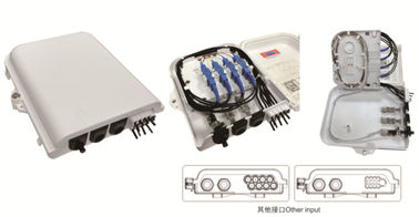 China Caja de distribución de fibra óptica 227X181X54.5m m, montada en la pared (Indoor&amp;outdoor), divisor de IP65,8SC/8duplex LC/1X8 proveedor
