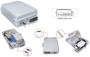 China Caja de distribución óptica de la fibra plástica, 320X240X100m m, montados en la pared (INTERIOR), DIVISOR de IP65,2PCS 1X8 /1X16, apoyo sin cortar proveedor