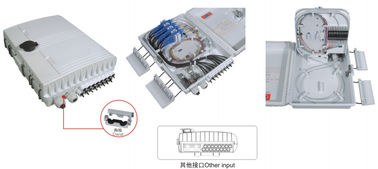 China caja de distribución plástica de la fibra GFS-16G, 16adaptor/1: 16/2x1: 8 PLC, 293X219X84m m, pared/polo-montado, IP65, apoyo sin cortar proveedor