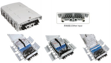 China caja de distribución plástica de la fibra GFS-16N, SC 16CORES/2X1: 8PLC, 330X210X87m m, pared/polo-montó, IP65, apoya sin cortar proveedor