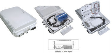 China Caja de distribución de fibra óptica GFS-24E, 24PCS SC/3X1: 8PLC, 340*250*110m m, pared/polo-montó, IP65, apoya sin cortar proveedor